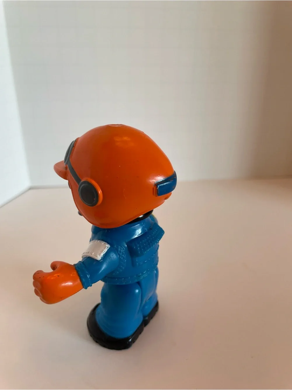 Fisher-Price Red Helicopter with Orange-Helmet Pilot